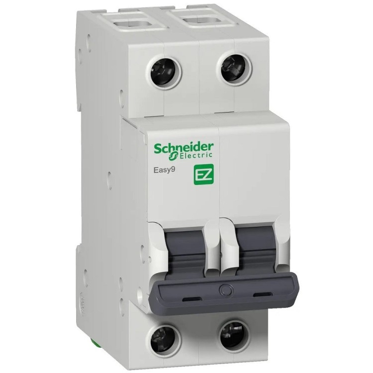 Автоматичний вимикач 25A 4,5kA 2P тип З Easy9 Schneider Electric (EZ9F34225) - Основні контакти  
