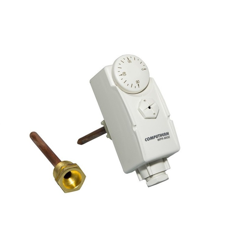 COMPUTHERM WPR-90 GЕ — Термостат накладний (для труб і бойлерів з врізним датчиком) - Основні контакти  