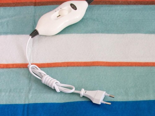 Електропростирадло Electric Blanket односпальне 50w 145х64 байка (малюнок смуги) - Основні контакти 03