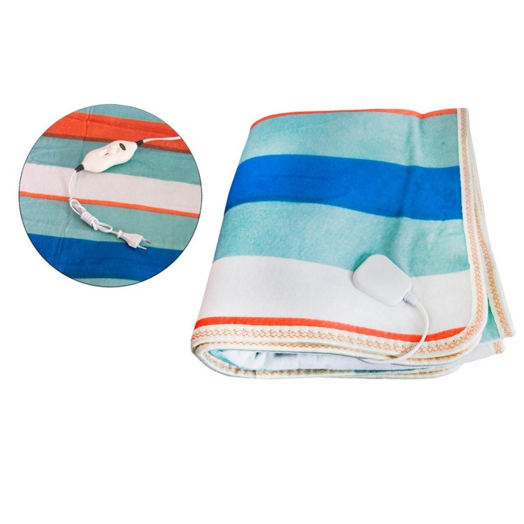 Електропростирадло Electric Blanket односпальне 50w 145х64 байка (малюнок смуги) - Основні контакти 01 