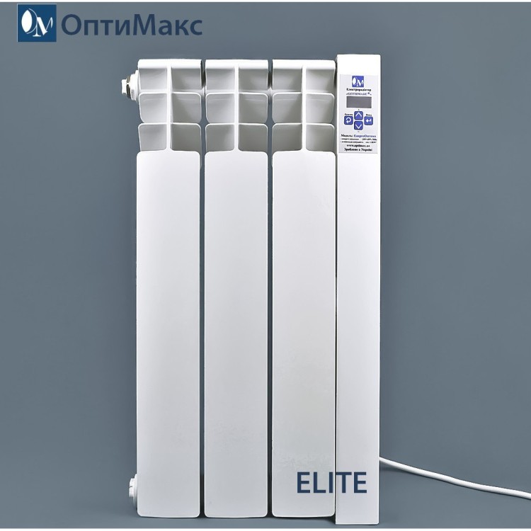 Электрорадиатор ОптиМакс ELITE на 3 секции 360 Вт - Основные контакты 01 