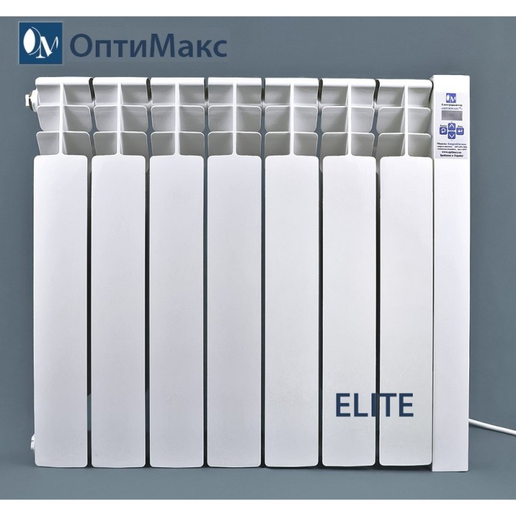 Электрорадиатор ОптиМакс ELITE на 7 секций  840 Вт - Основні контакти 01 