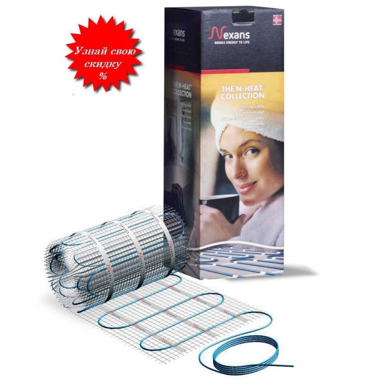Мат нагревательный NEXANS MILLIMAT 1500 Вт - 10.0 м2 (Норвегия) - Основные контакты 01 