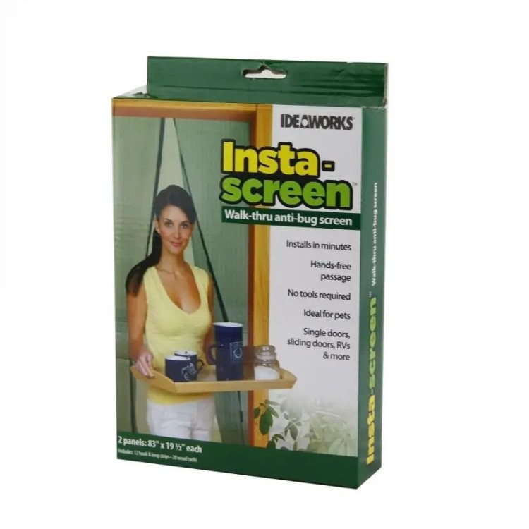 Москітна сітка на двері на магнітах Insta Screen (Magic Mesh) соняшники - Основні контакти 03