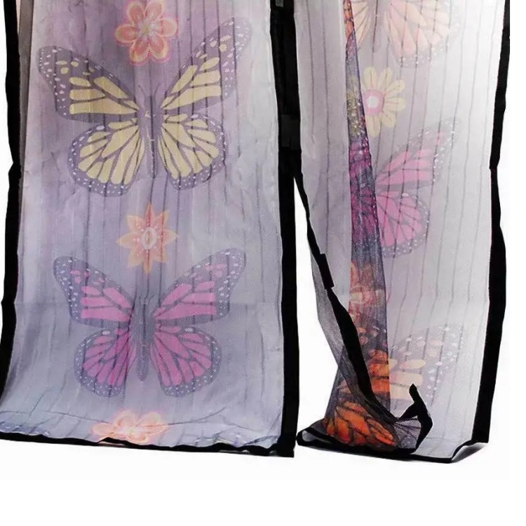 Москітна сітка на двері на магнітах Insta Screen (Magic Mesh) з метеликами - Основні контакти 03