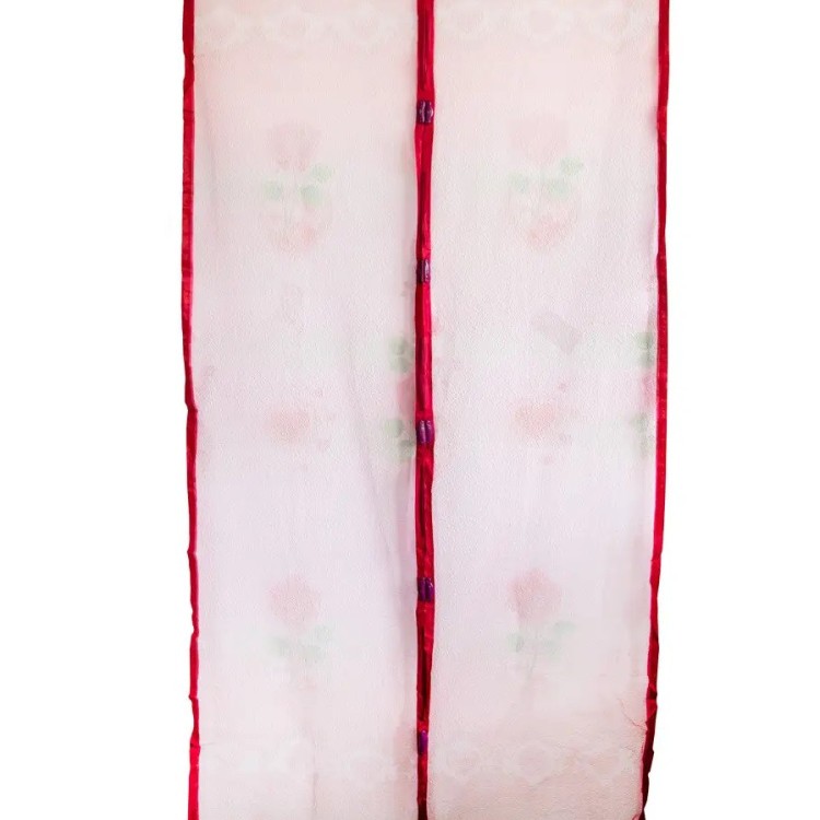 Москітна сітка на двері на магнітах Червона з малюнком 208х98см - Основні контакти 04