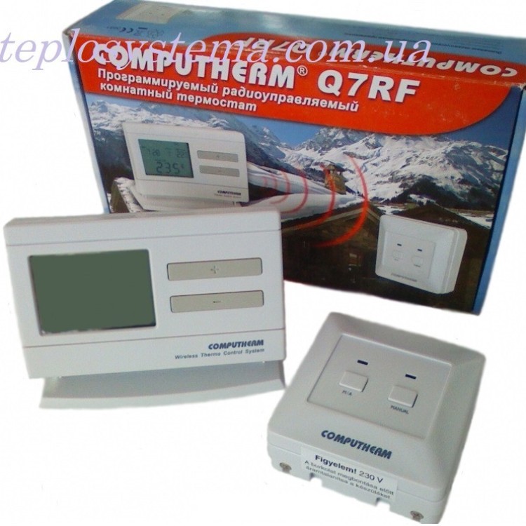 Программируемый терморегулятор Computherm Q7  RF  беспроводной (Венгрия) - Основные контакты 02