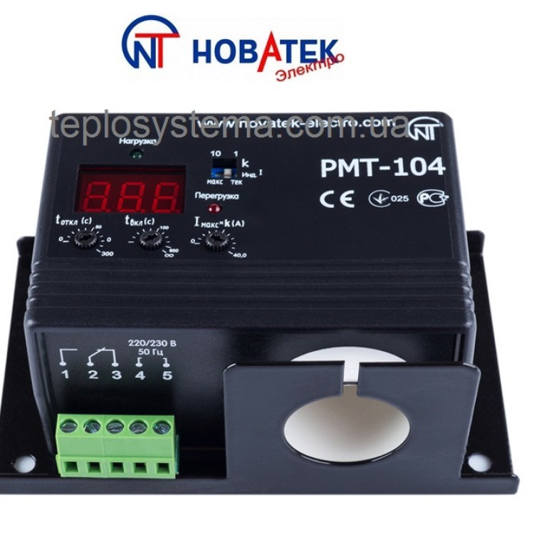 Реле максимального струму РМТ — 104 до 400 А ("Новатек-Електро" Україна) - Основні контакти 02