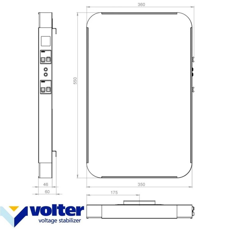 Стабілізатор напруги Volter™ Smart-4 (3,5 кВт) - Основні контакти 02