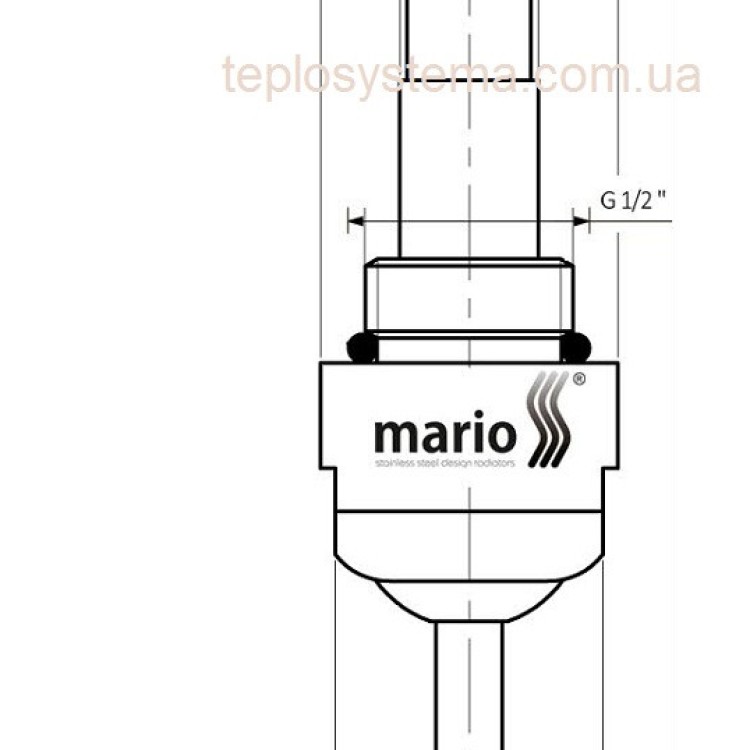 ТЭН для полотенцесушителей Heat Point 200 Вт  (Mario) - Основные контакты 03