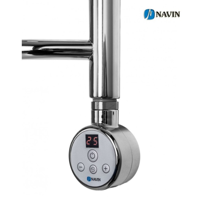 ТЕН для сушарок для рушників NAVIN Digital 300 W хром з таймером - Основні контакти 01 