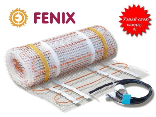 Теплый пол нагревательный мат Fenix LDTS М 160 Вт/м2 - 7,0 м2 1120 Вт (Чехия) - Основные контакты 02