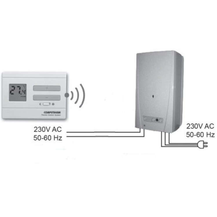 Терморегулятор цифровой Computherm Q3 (Венгрия) - Основные контакты 04