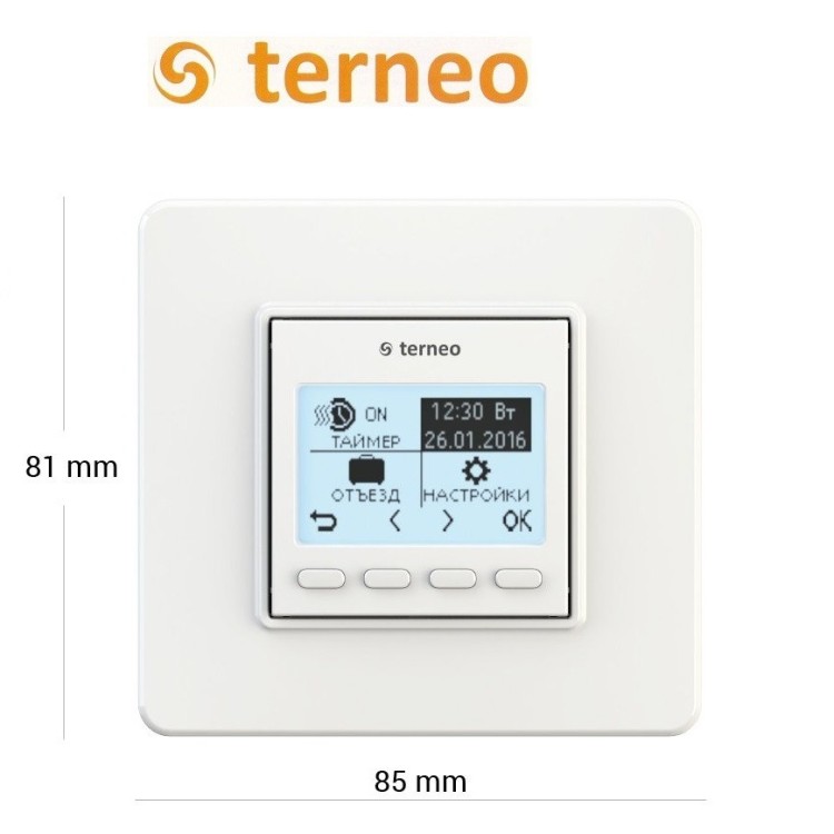 Терморегулятор для теплої підлоги Terneo PRO (програмований), Україна - Основні контакти 02