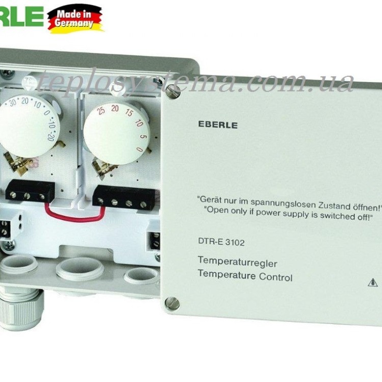 Терморегулятор Eberle DTR-E 3102 для обогрева водостоков (Германия) - Основные контакты 01 