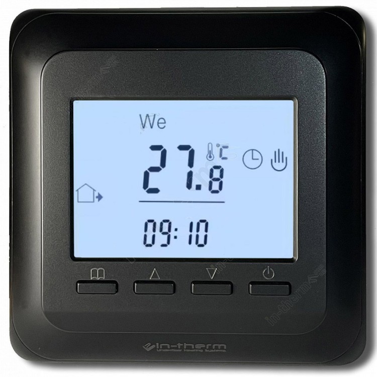 Терморегулятор програмований In-Therm WL 51 black matte (чорний матовий) - Основні контакти 02