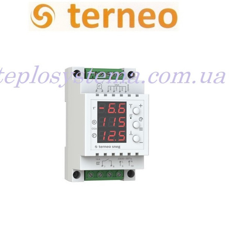 Терморегулятор Terneo sneg з датчиком опадів (на DIN-рейку), Україна - Основні контакти  