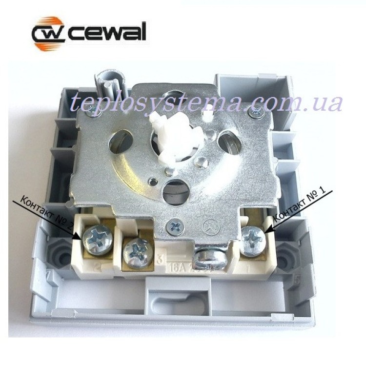 Термостат комнатный Cewal RQ-01 (с датчиком воздуха) - Основные контакты 04