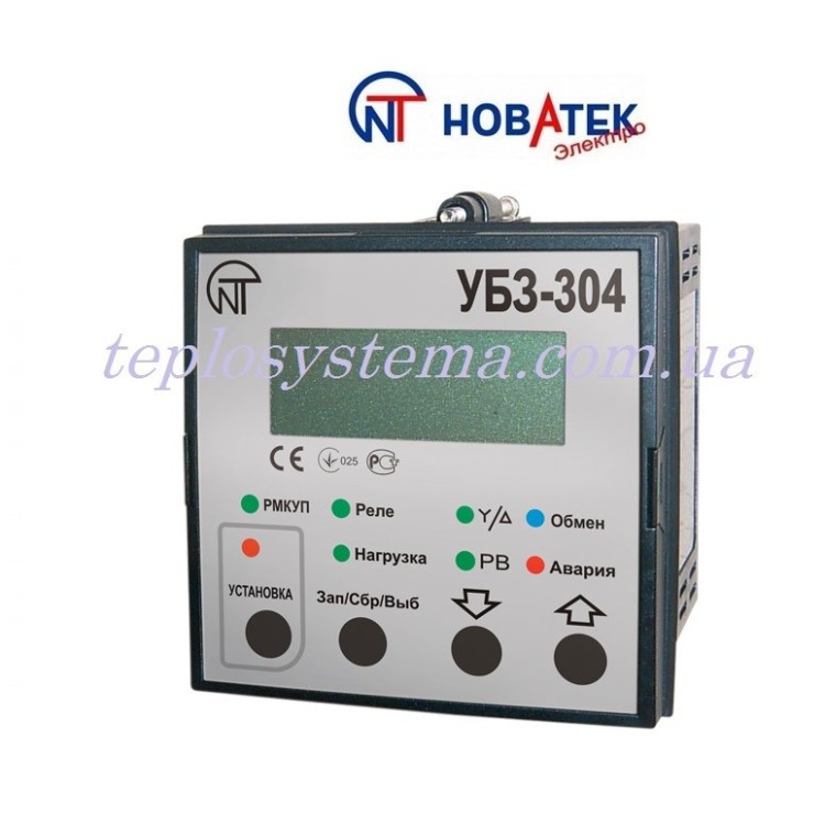 Універсальний блок захисту електродвигунів УБЗ — 304 Новатек-Електро - Основні контакти  