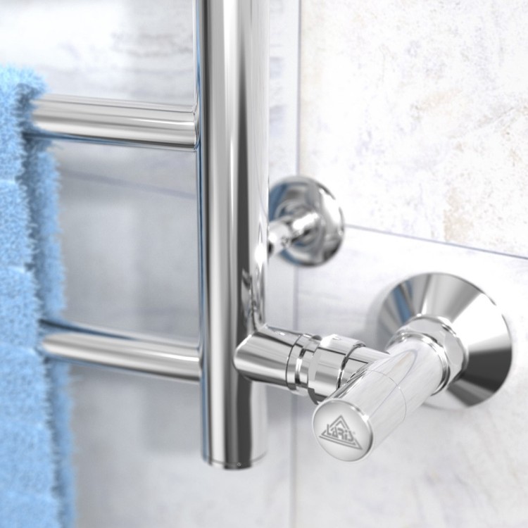 Водяна рушникосушарка Laris  Класік П9 500 х 900 бокове підключення 1/2" - Основні контакти 05