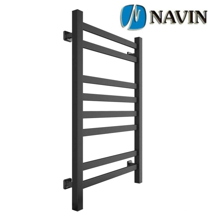 Водяной полотенцесушитель NAVIN Авангард 500х800 (черный муар) - Основные контакты 02