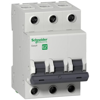 Автоматичний вимикач 40A 4,5kA 3P тип З Easy9 Schneider Electric (EZ9F34340) - Основні контакти 