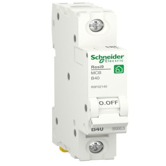 Автоматичний вимикач Resi9 1P 40 B 6kA Schneider Electric R9F02140 - Основні контакти 
