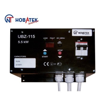 Блок захисту однофазних електродвигунів УБЗ — 115 (до 5,5 кВт) Новатек-Електро - Основні контакти 