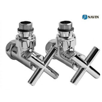 Кран для сушарки для рушників кутовий NAVIN Преміум 1/2"х1/2", 2 шт. - Основні контакти 