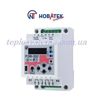 Програмовний багатофункціональний таймер REV — 302 (з фотореле) Новатек-Електро - Основні контакти 