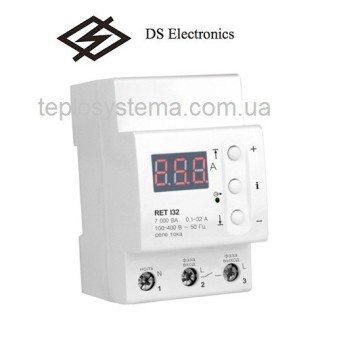 Реле контроля тока ZUBR I32 (RET 132) DS Electronics  - Основні контакти 