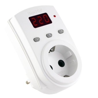 Реле напруги Vp-16AS DigiTOP в розетку - Основні контакти 