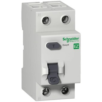 ПЗВ 63A 300mA 4,5kA тип AC 2P Easy9 Schneider Electric (EZ9R64263) - Основні контакти 